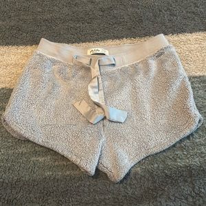 Fuzzy mini shorts